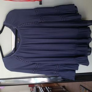 NWT INC navy blouse